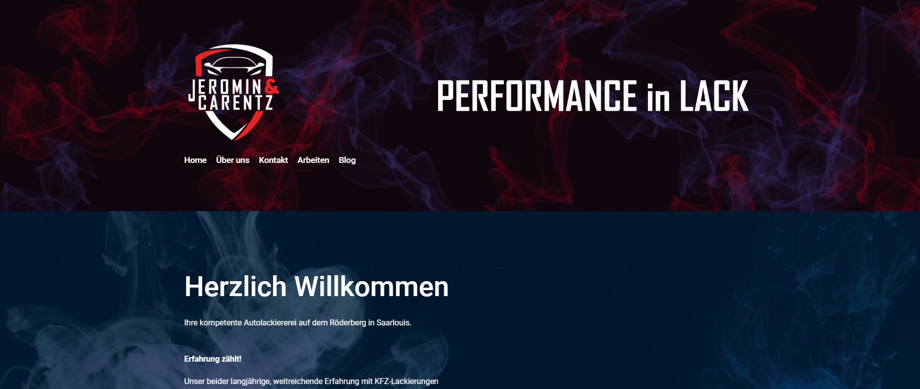 Neue Webseite der Lackiererei Jeromin – Carentz